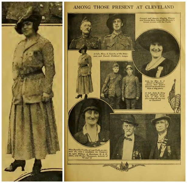“At left, Mme. E. Guerin, of the American and French Children’s League”. American Legion Weekly edition 15 October 1920: Page 011 – Convention issue. Courtesy/© of American Legion.
