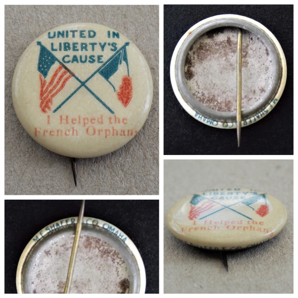 “United in Liberty’s Cause”: One of Madame Guérin’s 1918 fundraising pin badges. Courtesy/© of Heather Anne Johnson.